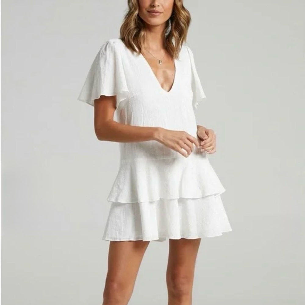 Showpo Bahama Baby Mini Dress in White